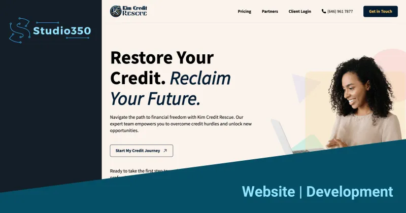 Kim Credit Rescue :: Website, Logo, and Brand Identity Kit